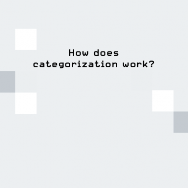 How does categorization work?